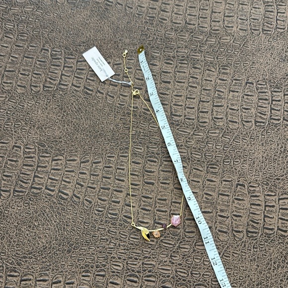 Kate Spade floral facet Gold and Pink Necklace - Picture 7 of 7